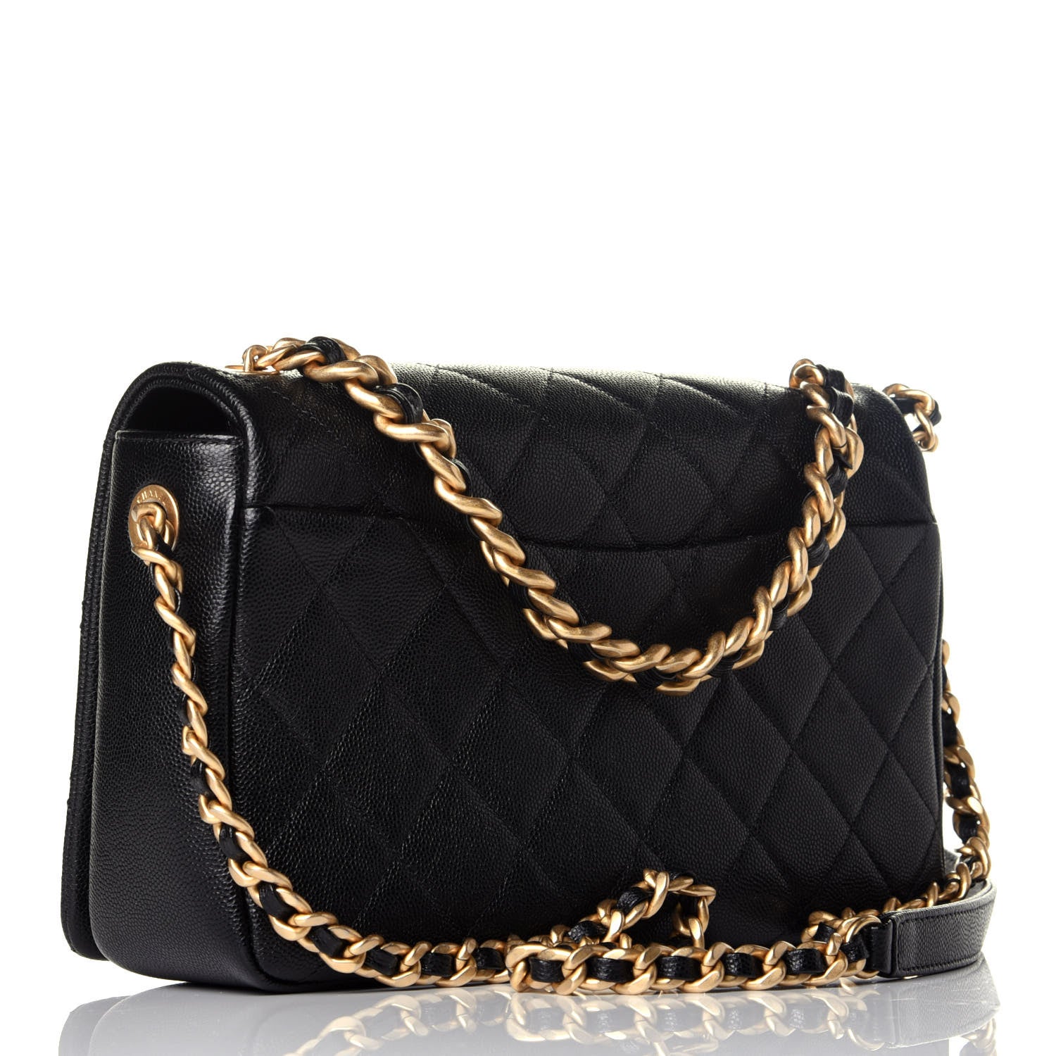 Chanel Caviar Quilted Medium Fashion Therapy Flap Bag Black 4 of 10