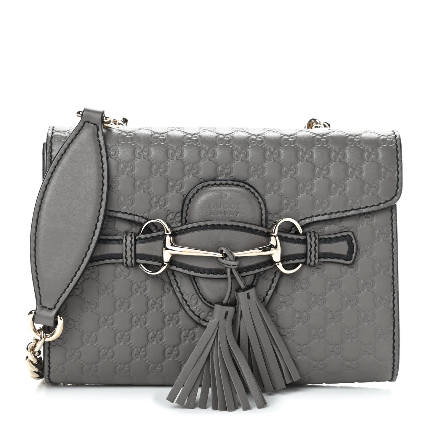Soft Microguccissima Mini Emily Chain Shoulder Bag Loess