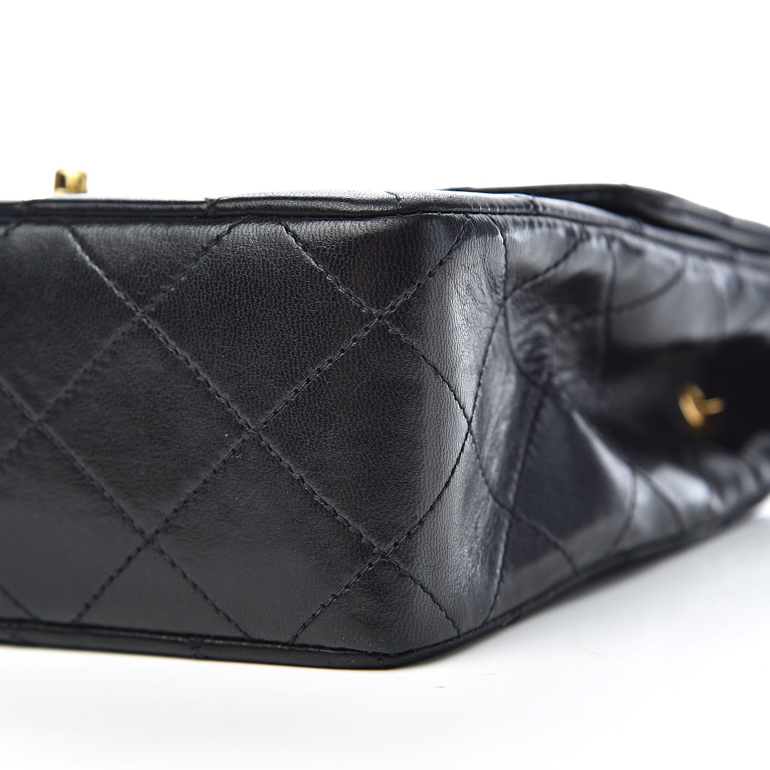 Chanel Lambskin Quilted Mini Square Flap Black 9 of 11