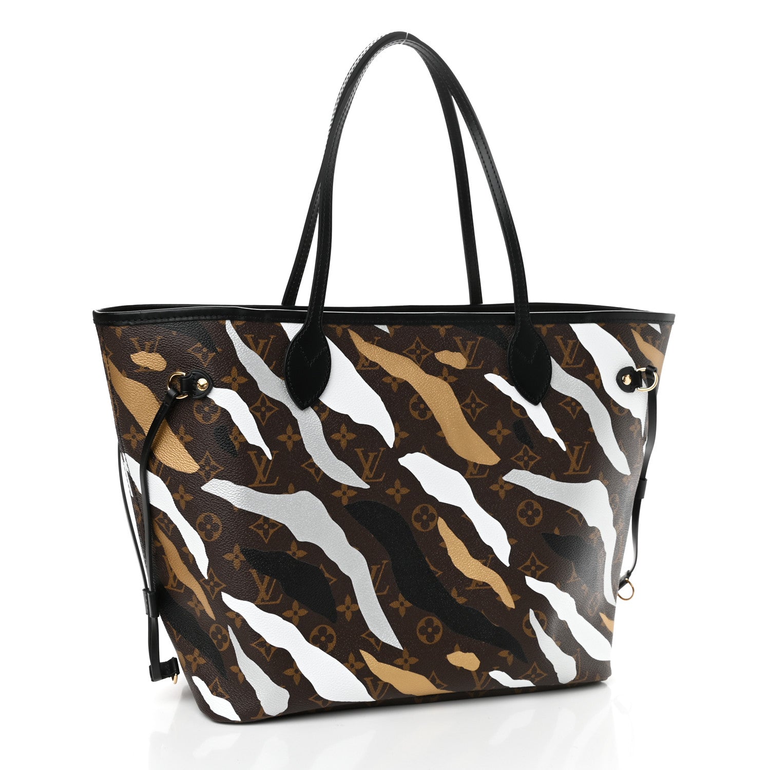 Louis Vuitton X LOL Monogram Neverfull MM Gold Silver 3 of 10