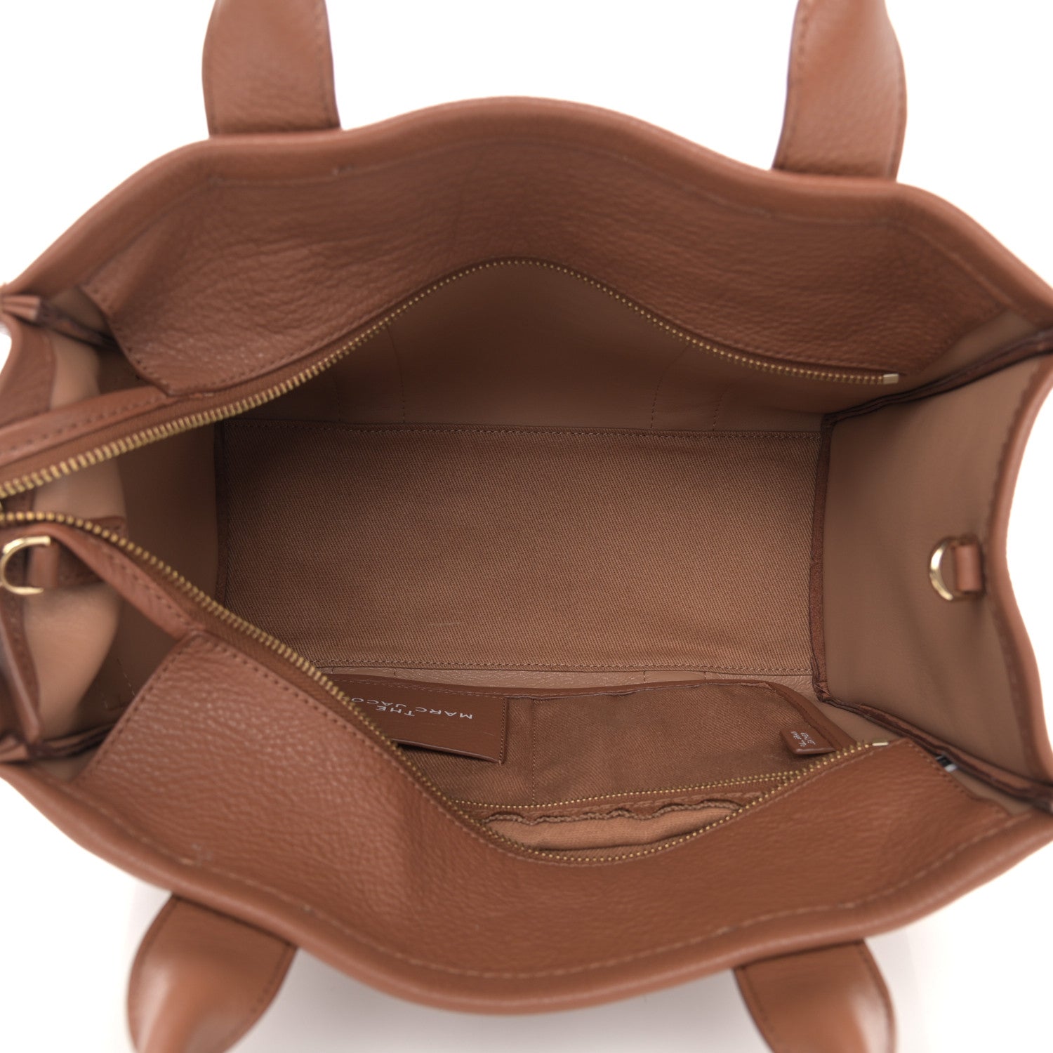 Marc Jacobs Grained Calfskin Medium The Tote Bag Argan Oil 4 of 11