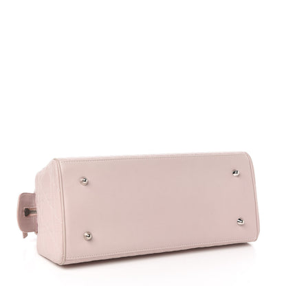 Christian Dior Lambskin Cannage Soft Lady Dior Satchel Light Pink 4 of 14