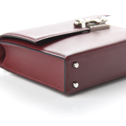 Hermes Tadelakt Mini Verrou Chaine Bag Rouge H 6 of 10