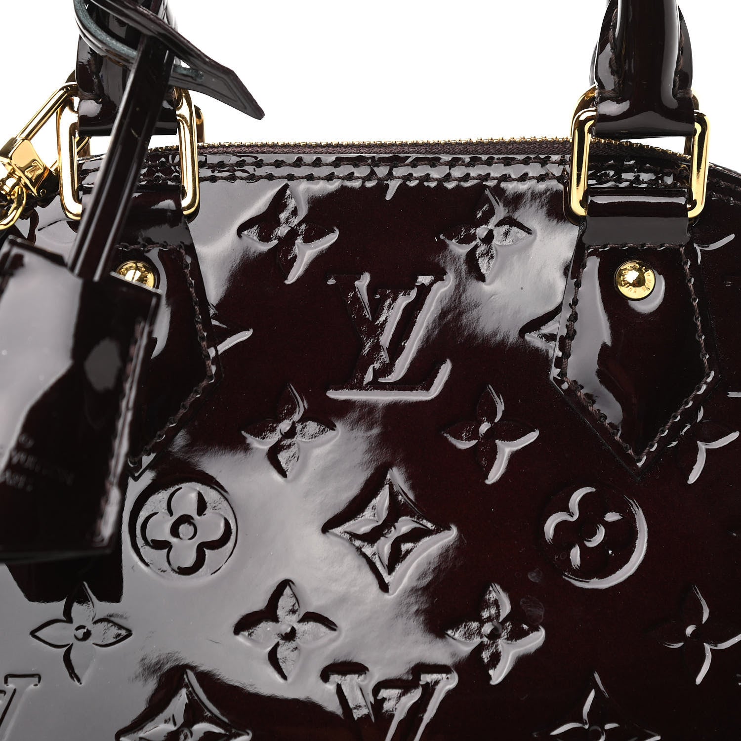 Louis Vuitton Vernis Alma BB Amarante 8 of 10