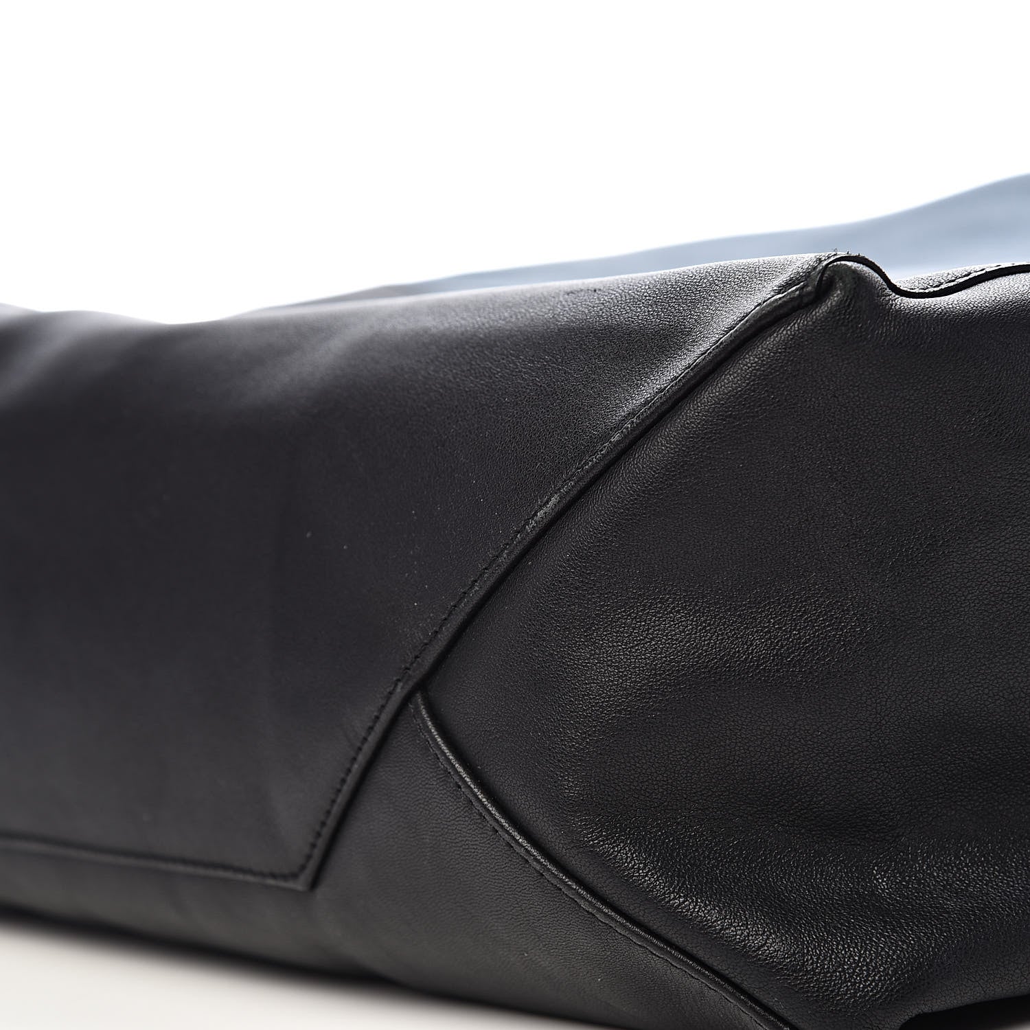 Celine Lambskin Vertical Bi-Cabas Petrol Black 17 of 18
