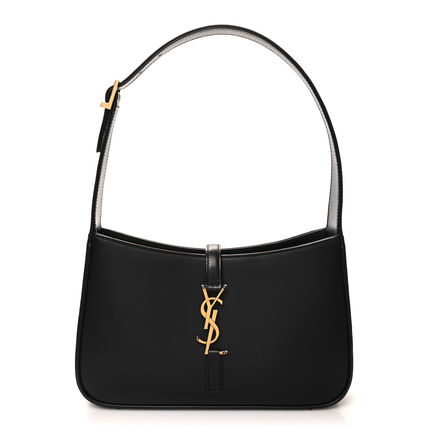 Saint Laurent SAINT LAURENT Smooth Calfskin Le 5 A 7 Hobo Black 1 of 10