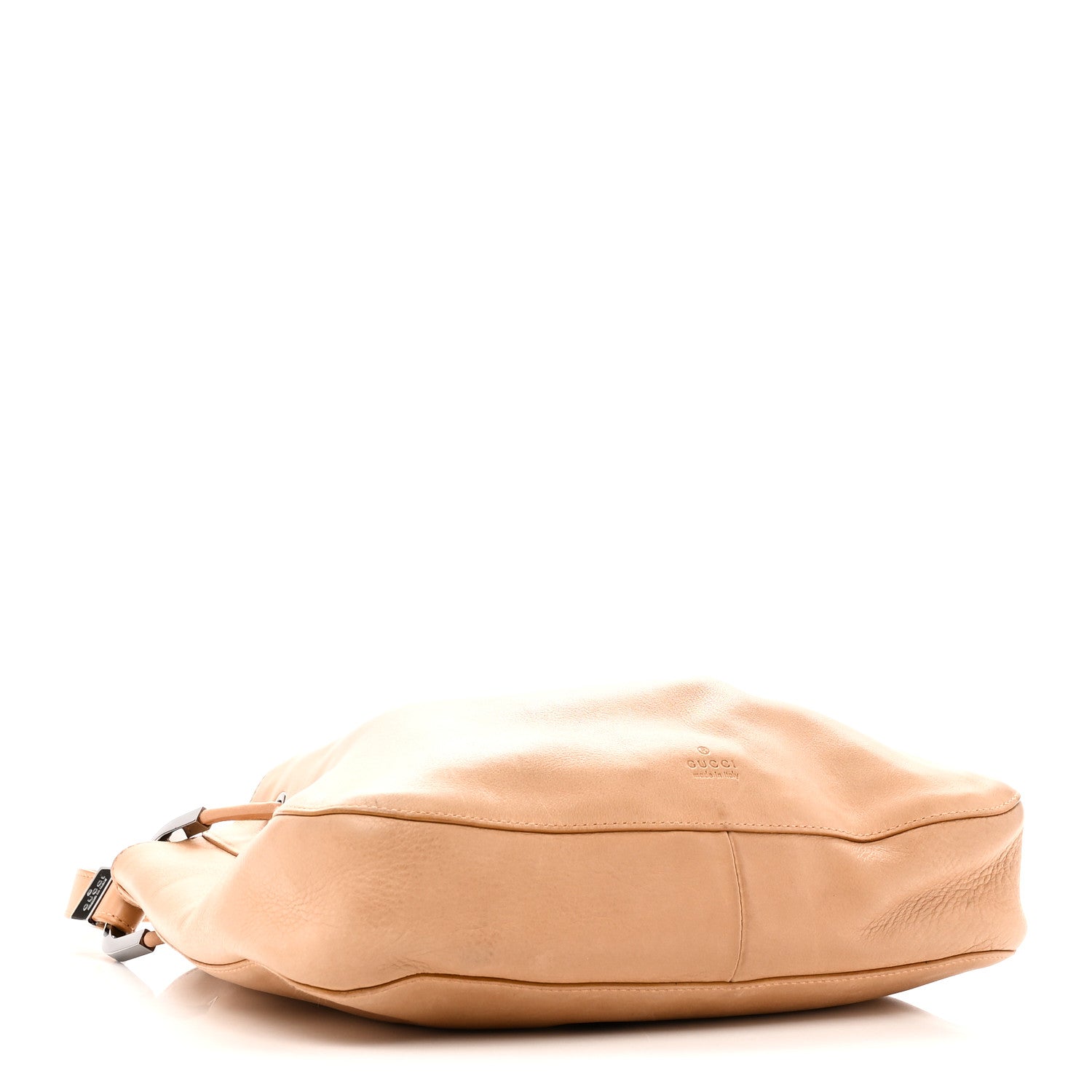 Gucci Calfskin Drawstring Small Drawstring Shoulder Bag Beige 4 of 10