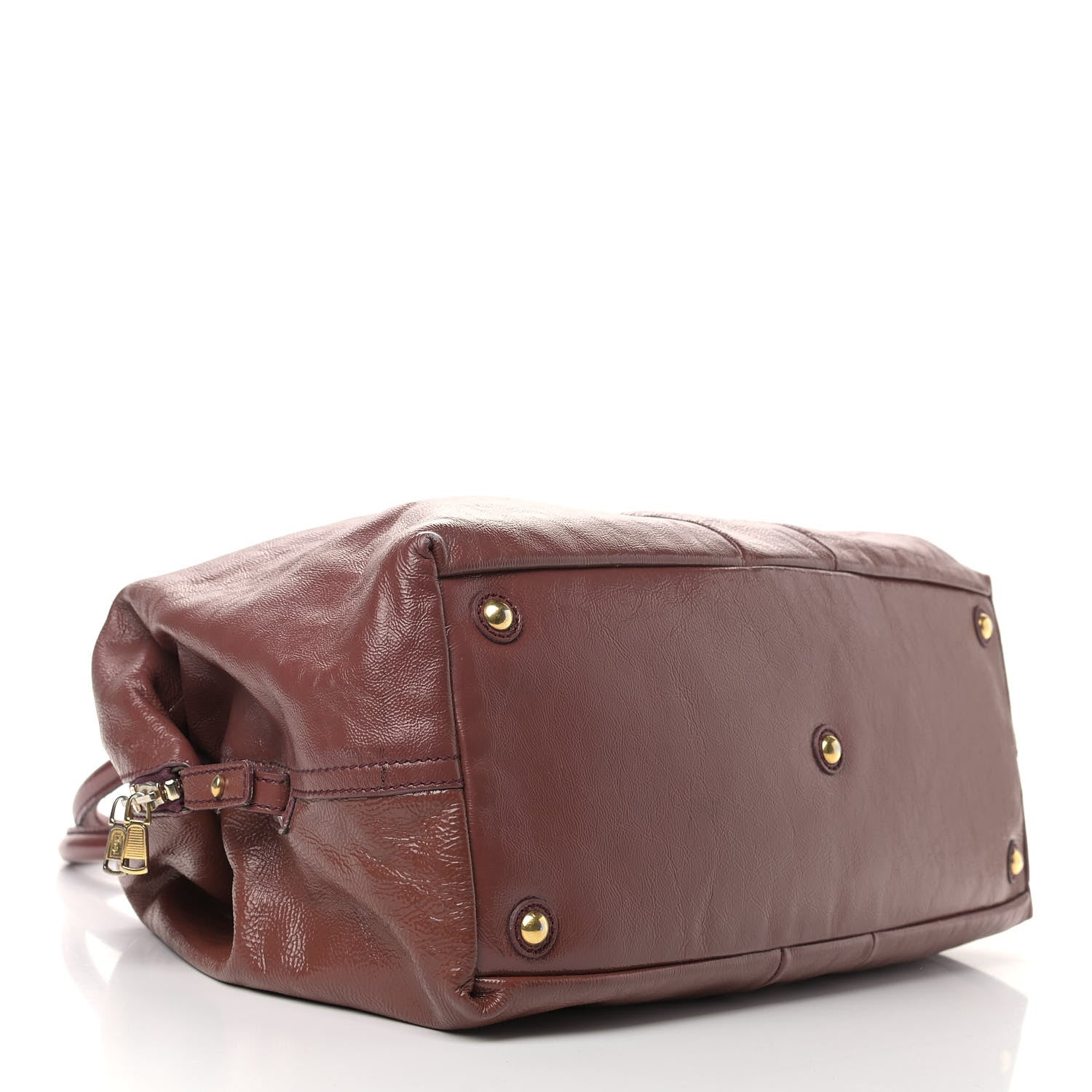 Saint Laurent Textured Patent Medium Easy Sac Dark Red 4 of 23
