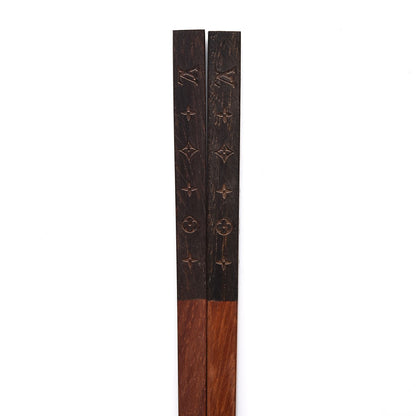 Louis Vuitton Rosewood Monogram Chopsticks with Case 7 of 7