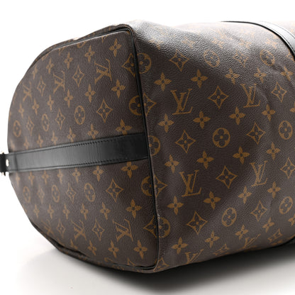 Louis Vuitton Monogram Macassar Keepall Bandouliere 55 7 of 8