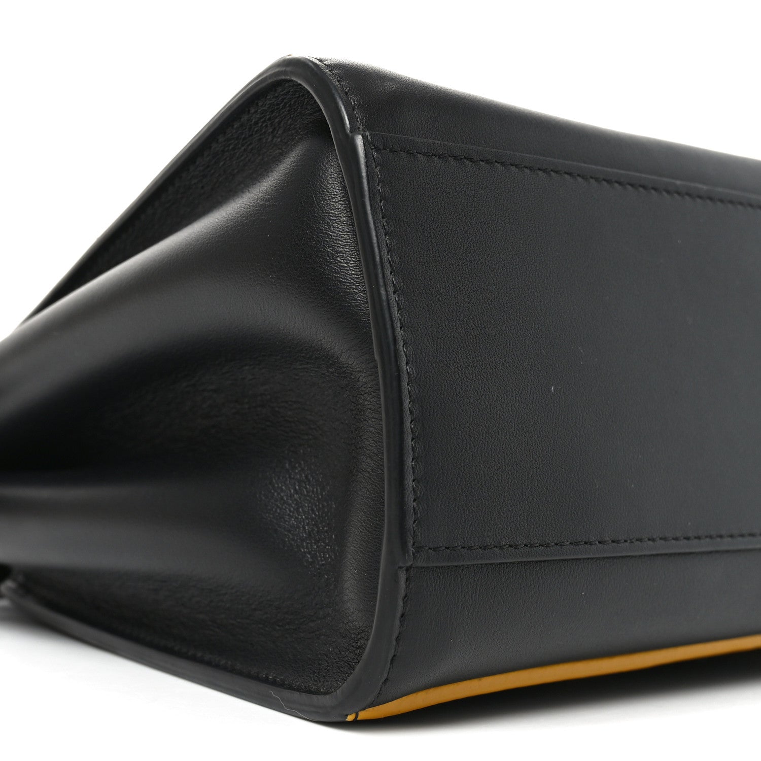 Fendi Nappa FF Mini Peekaboo Iconic Satchel Black Sunflower 9 of 10