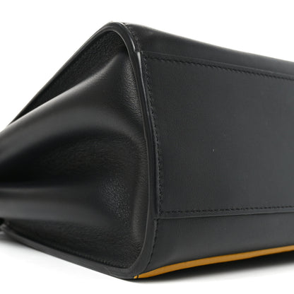Fendi Nappa FF Mini Peekaboo Iconic Satchel Black Sunflower 9 of 10