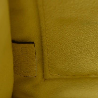 Celine Drummed Calfskin Nano Luggage Citron 5 of 6