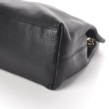 Gucci Pebbled Calfskin Medium Soho Chain Shoulder Bag Black 9 of 9