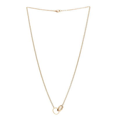 Cartier 18K Yellow Gold Interlocking LOVE Necklace 3 of 5