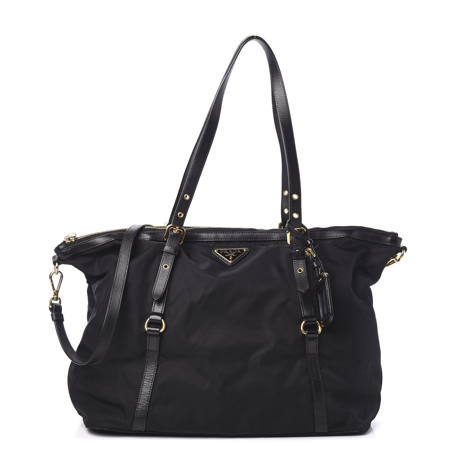Prada Tessuto Nylon Tote Black 1 of 8