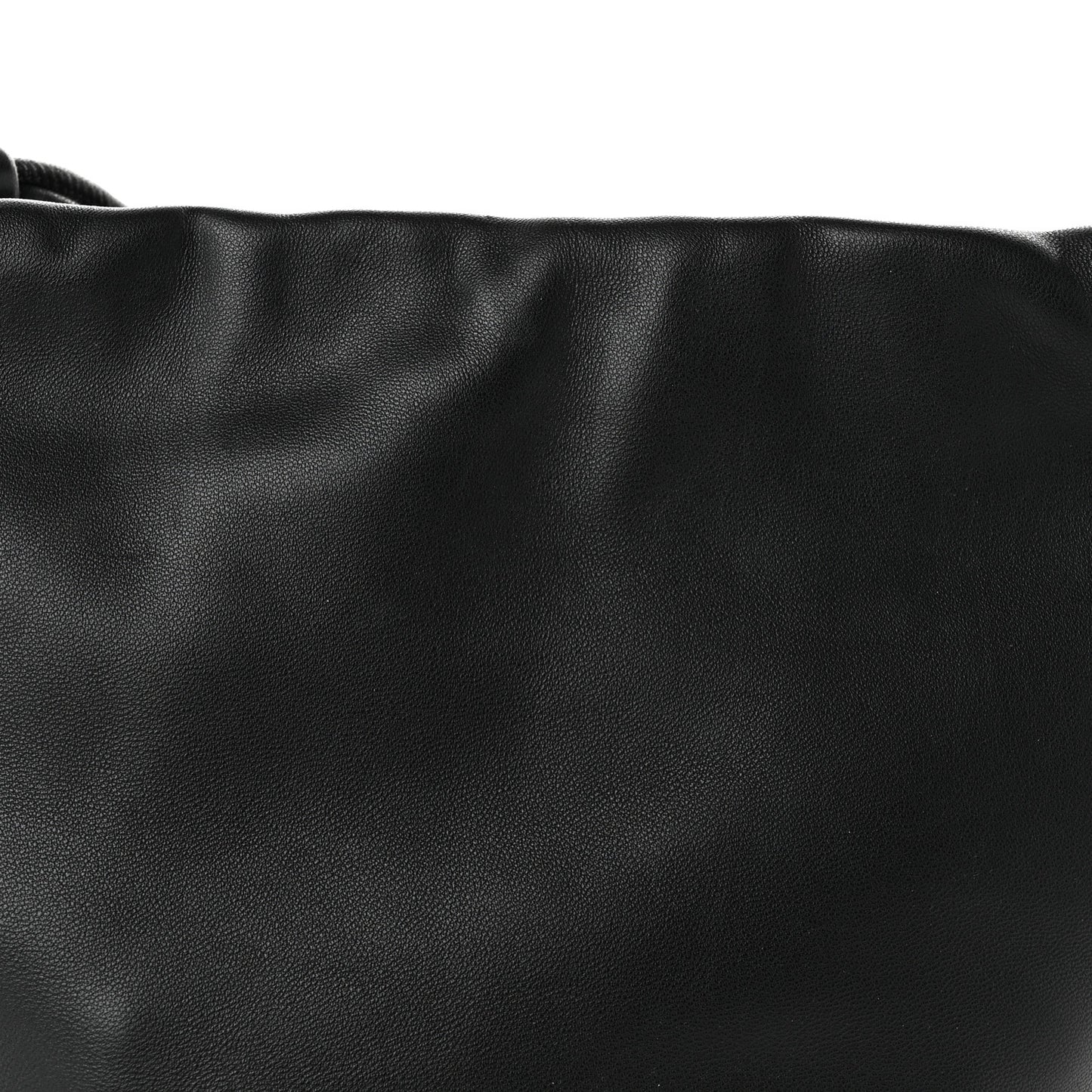 Mellow Nappa Donut Chain Mini Flamenco Knot Clutch Black