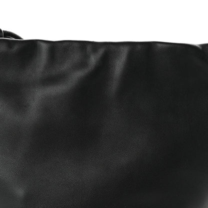 Loewe Mellow Nappa Donut Chain Mini Flamenco Knot Clutch Black 7 of 9