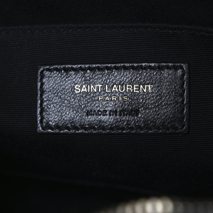 Saint Laurent Calfskin Matelasse Monogram Lou Camera Bag Black 6 of 11