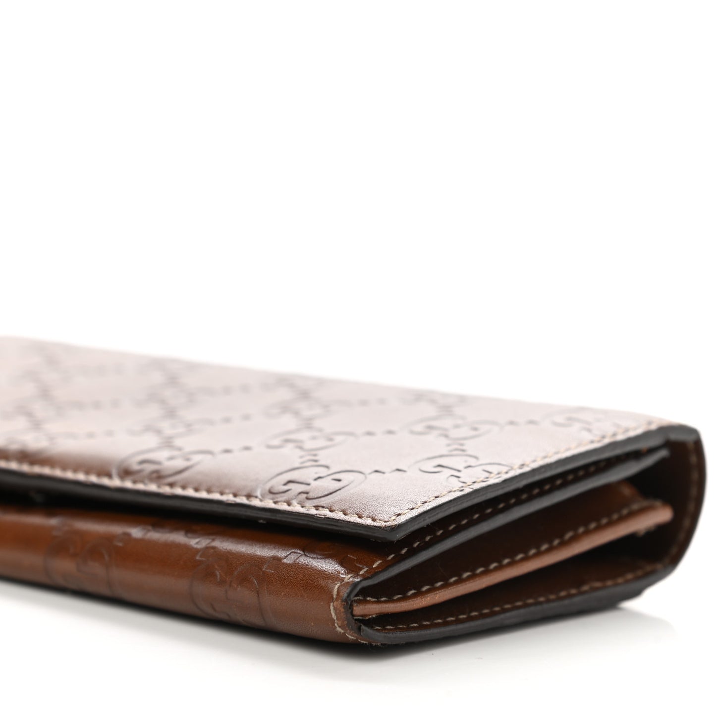 Guccissima Continental Flap Wallet Brown