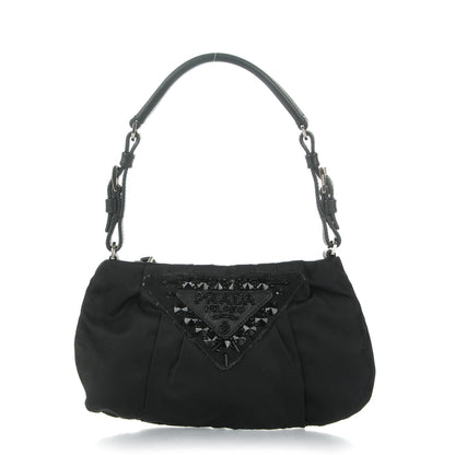 Prada Tessuto Nylon Bead Evening Bag Black 1 of 7