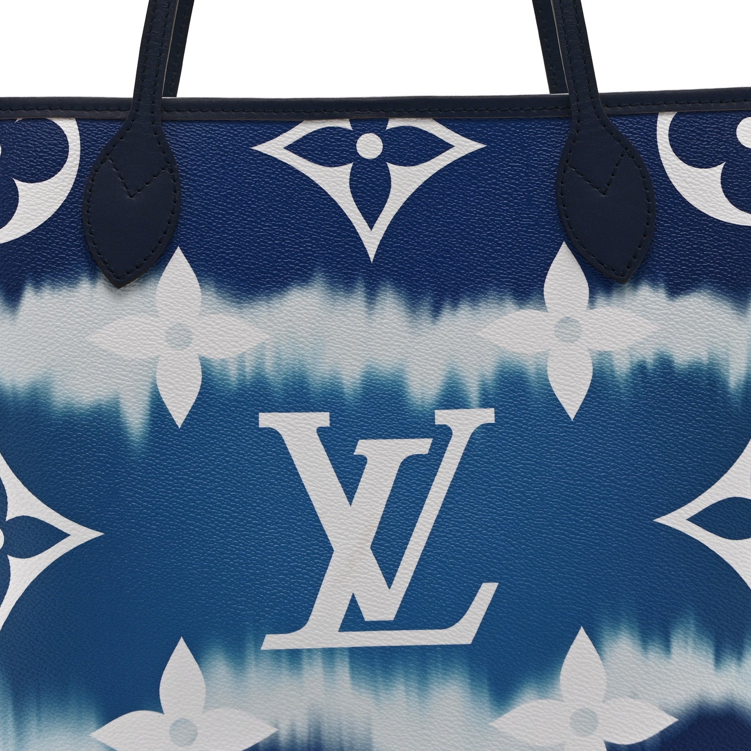 Louis Vuitton Monogram Escale Neverfull MM Blue 8 of 10