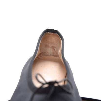 Chanel Satin Patent Cap Toe Ballerina Flats 39.5 Black 10 of 13