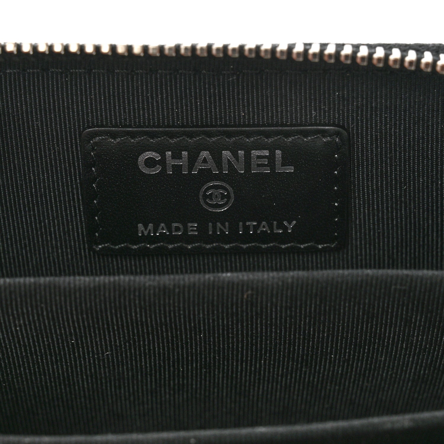 Chanel Patent Calfskin Quilted Zip Coin Purse Black 5 of 7