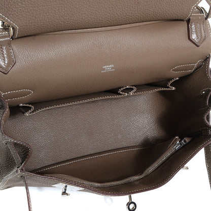 Hermes Taurillon Clemence Jypsiere 28 Etoupe 14 of 18