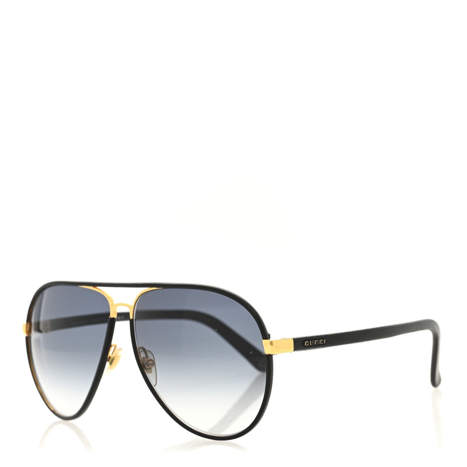 Gucci Calfskin Aviator Sunglasses GG2887/S Black 1 of 7