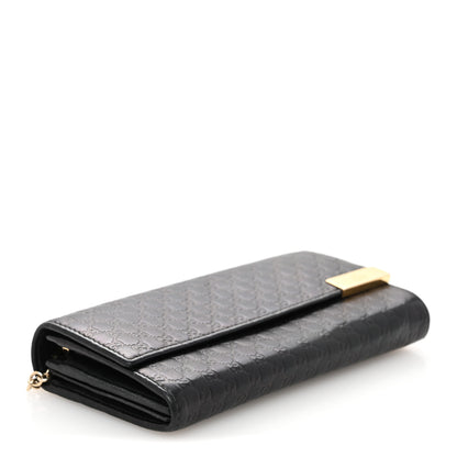 Gucci Soft Microguccissima Dice Chain Wallet Black 3 of 14