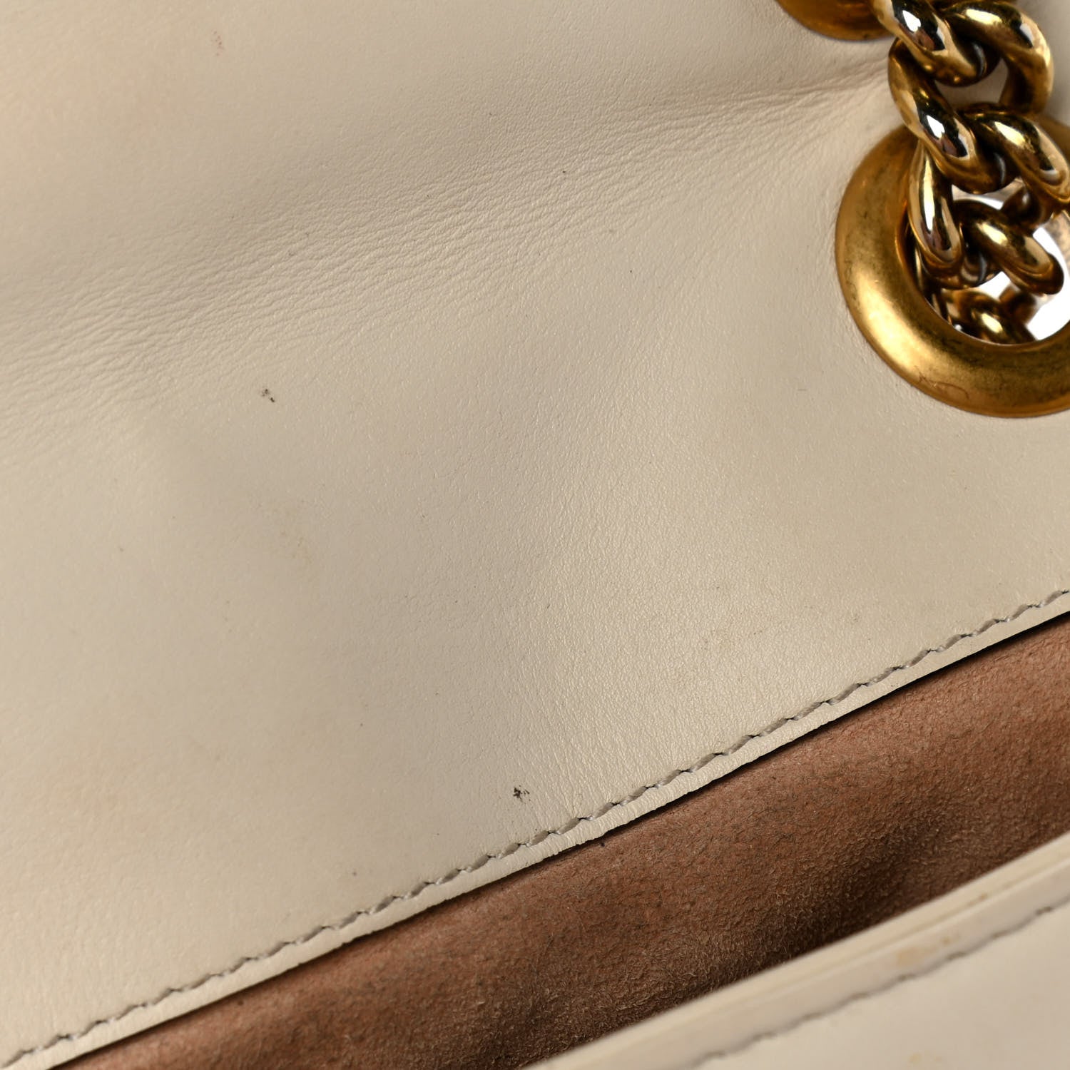 Gucci Calfskin Matelasse Mini GG Marmont Shoulder Bag White 13 of 13