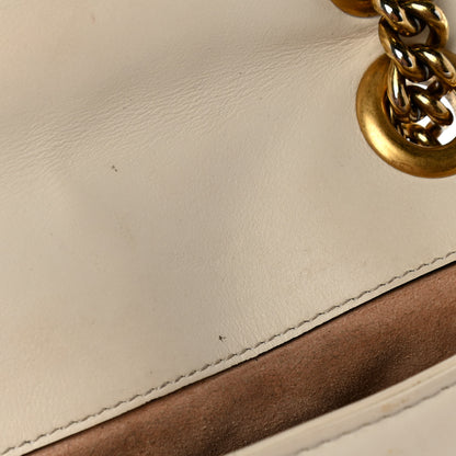 Gucci Calfskin Matelasse Mini GG Marmont Shoulder Bag White 13 of 13