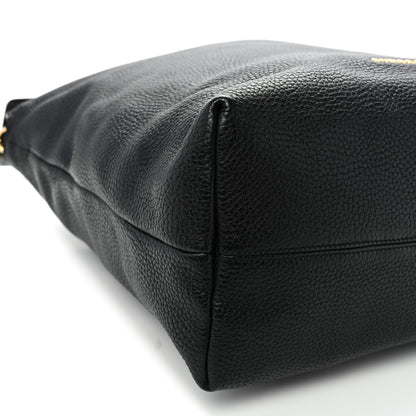 Burberry Grainy Calfskin Medium Cale Hobo Black 8 of 10
