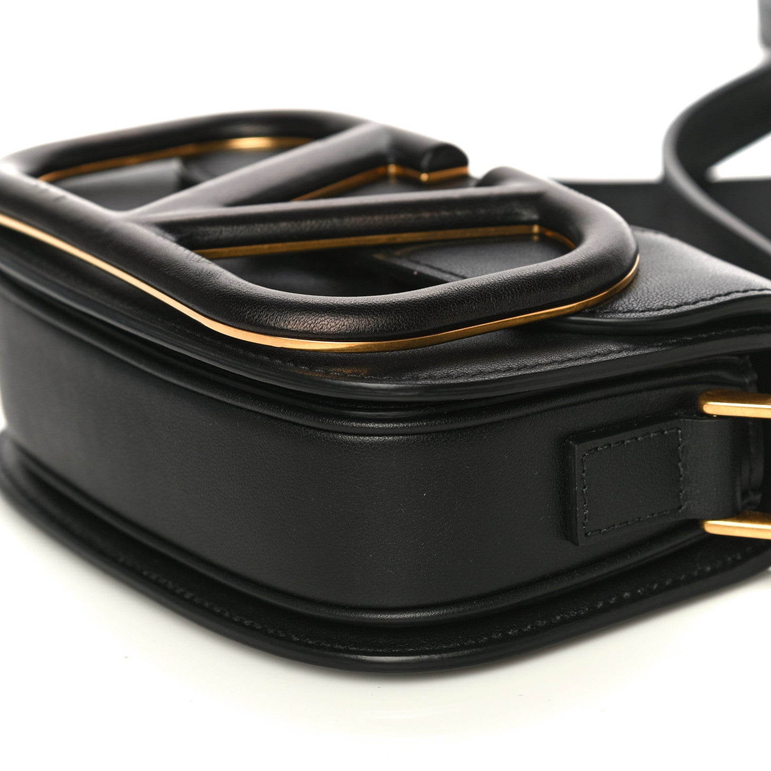 Valentino Garavani Calfskin Monochrome Small Supervee Crossbody Bag Black 9 of 11