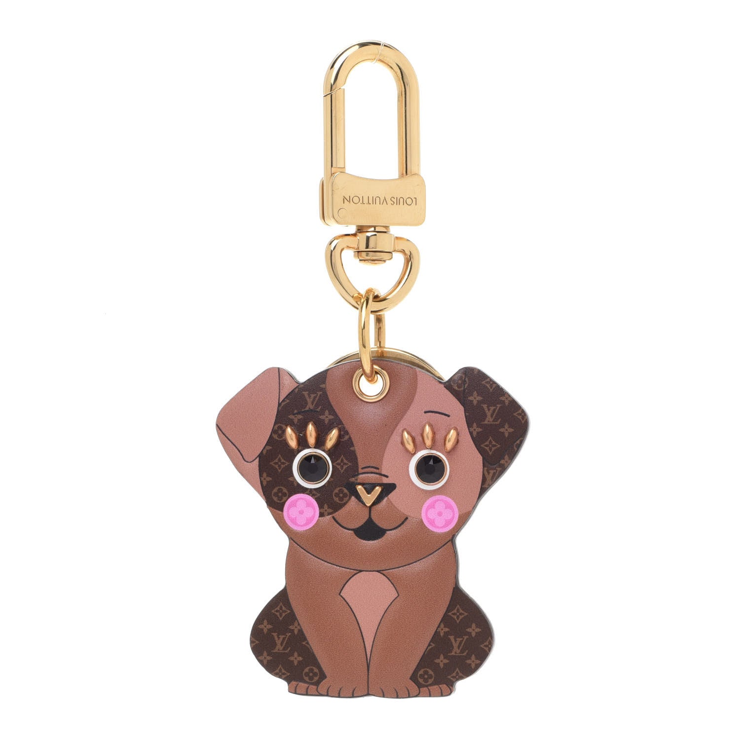 Louis Vuitton Monogram Puppy Bag Charm Key Holder 1 of 8