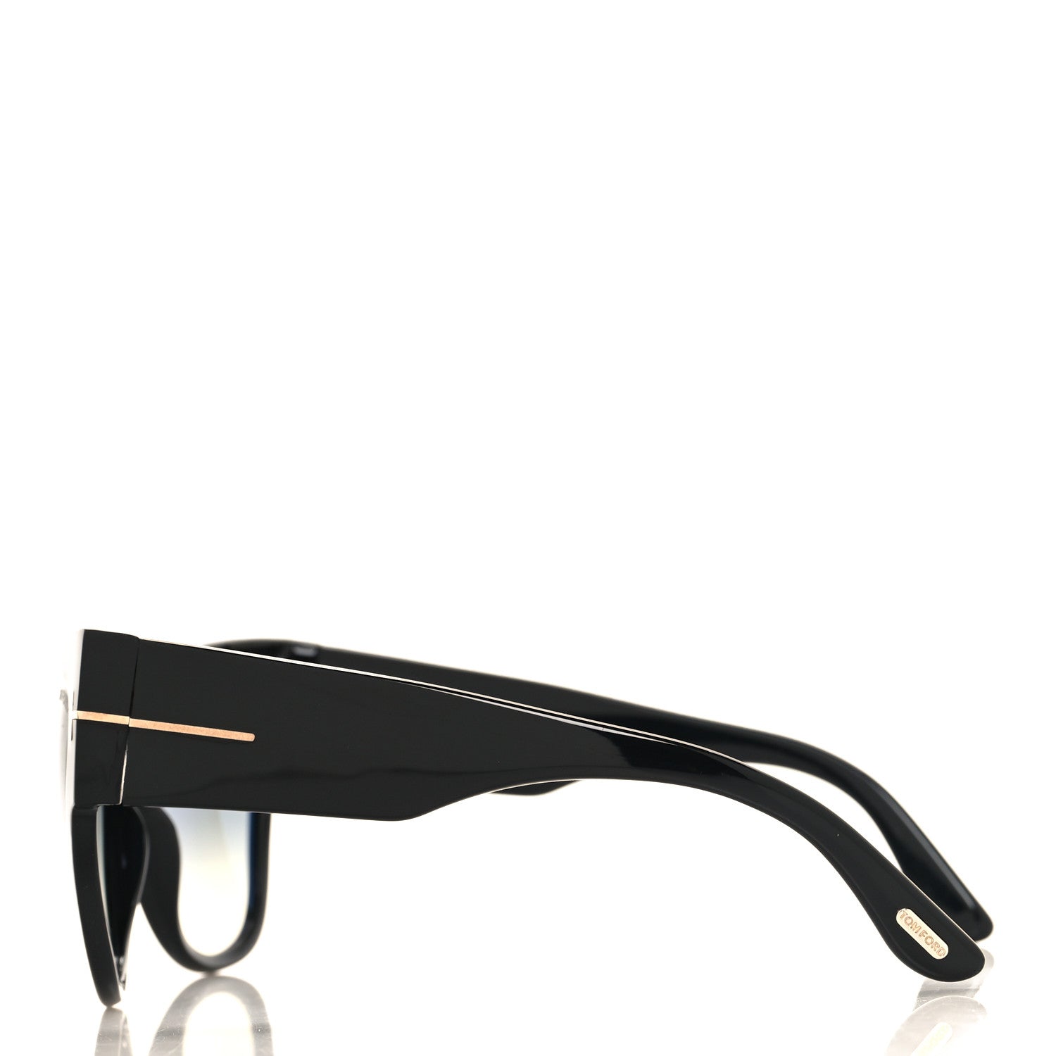 Tom Ford Acetate Anoushka Cat Eye Sunglasses TF371 Black 3 of 8