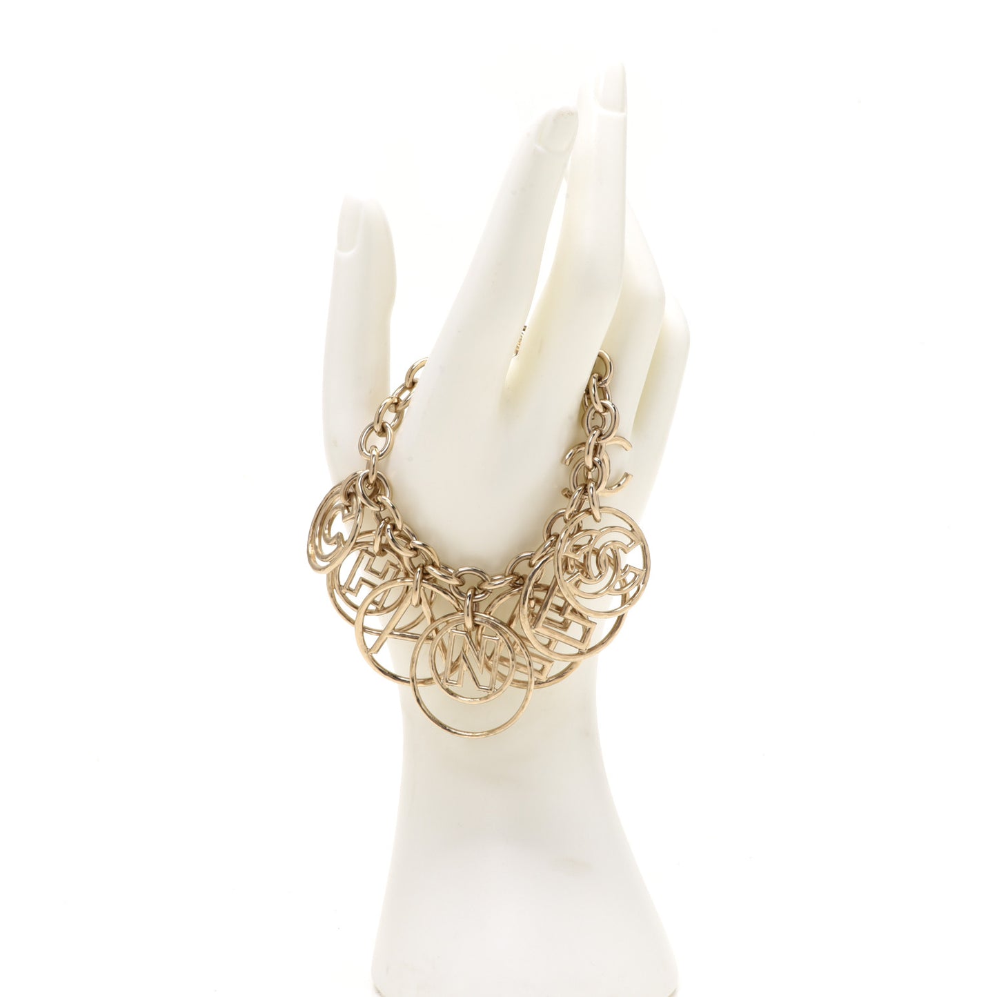 Hoop Cuba Logo Bracelet Gold