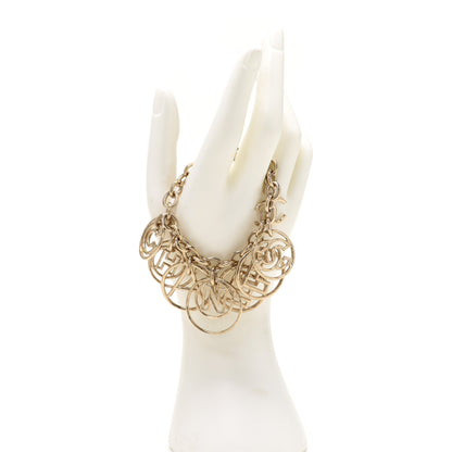 Chanel Hoop Cuba Logo Bracelet Gold 2 of 5