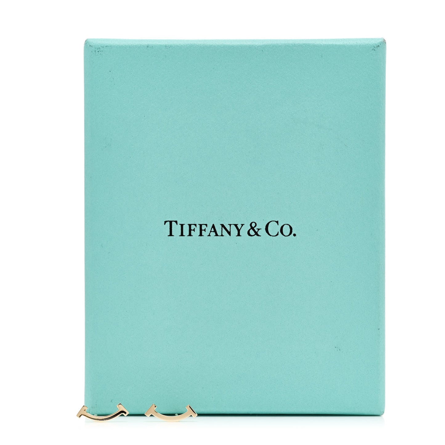 18K Yellow Gold T Smile Stud Earrings