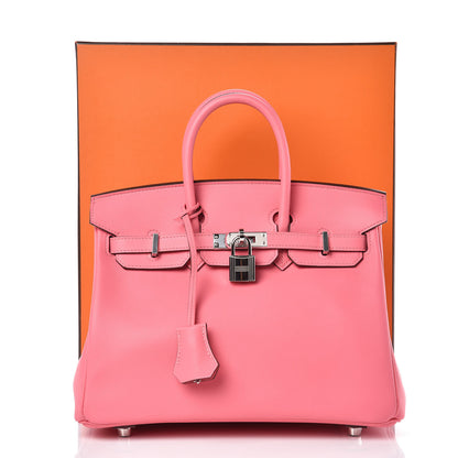 Hermes Swift Birkin 25 Rose Azalee 34 of 34