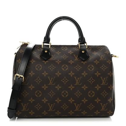 Louis Vuitton Monogram My World Tour Speedy Bandouliere 30 Black 1 of 12