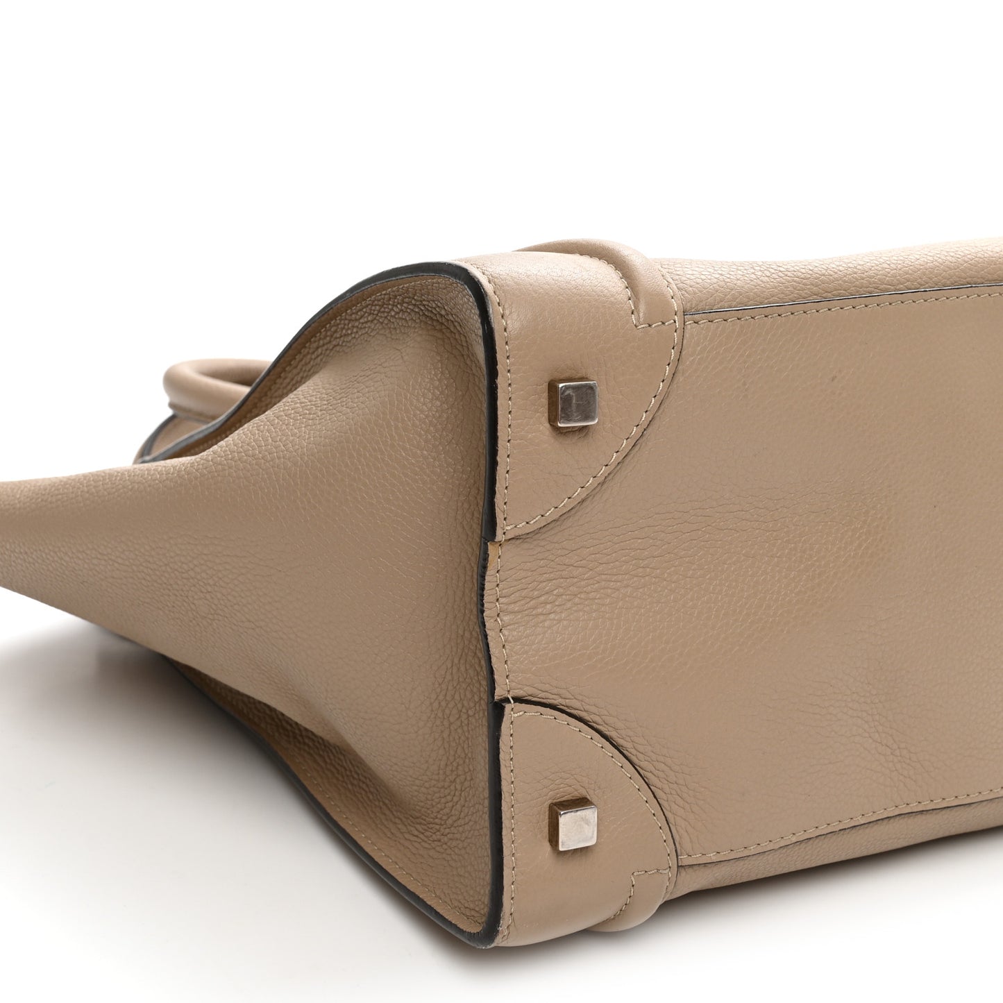 Drummed Calfskin Mini Luggage Dune