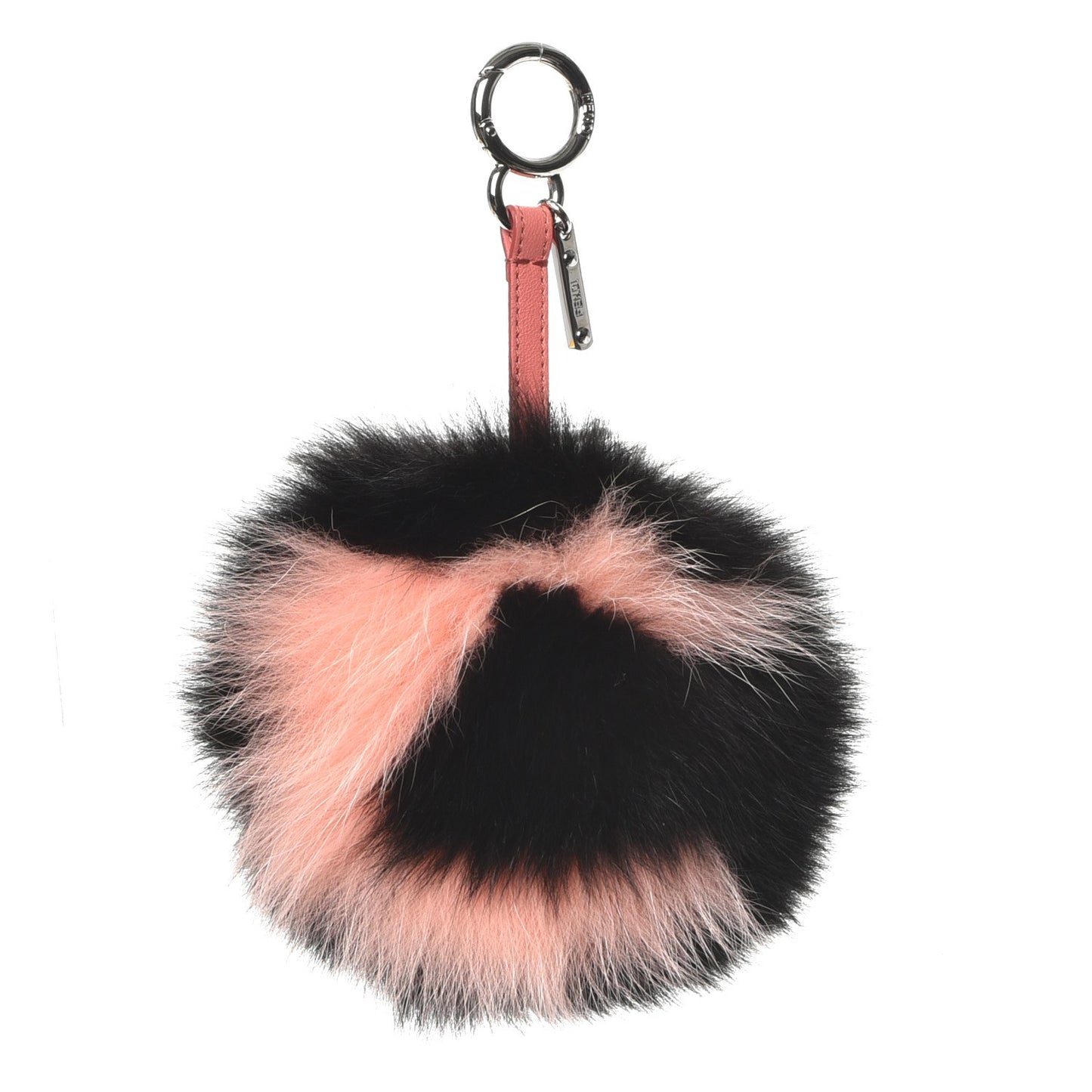 Fox Fur C ABCharm Bag Charm Pink Black