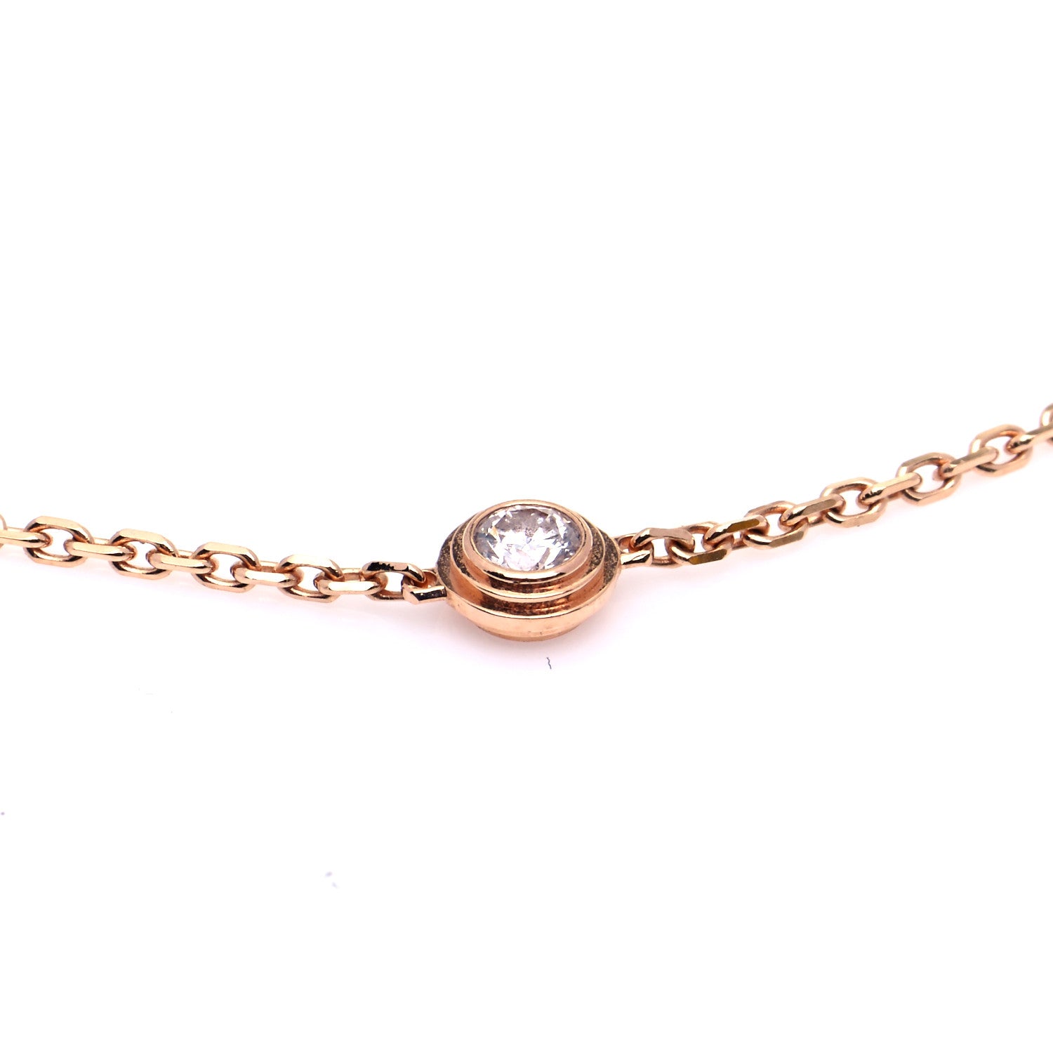 Cartier 18K Pink Gold Diamond XS D'Amour Bracelet 4 of 7