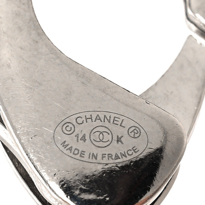 Chanel Resin CC Padlock Bag Charm Silver Transparent 3 of 3