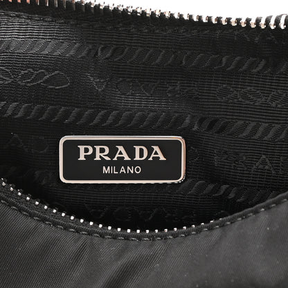 Prada Tessuto Nylon Saffiano Mini Re-Edition 2005 Bag Black 6 of 9