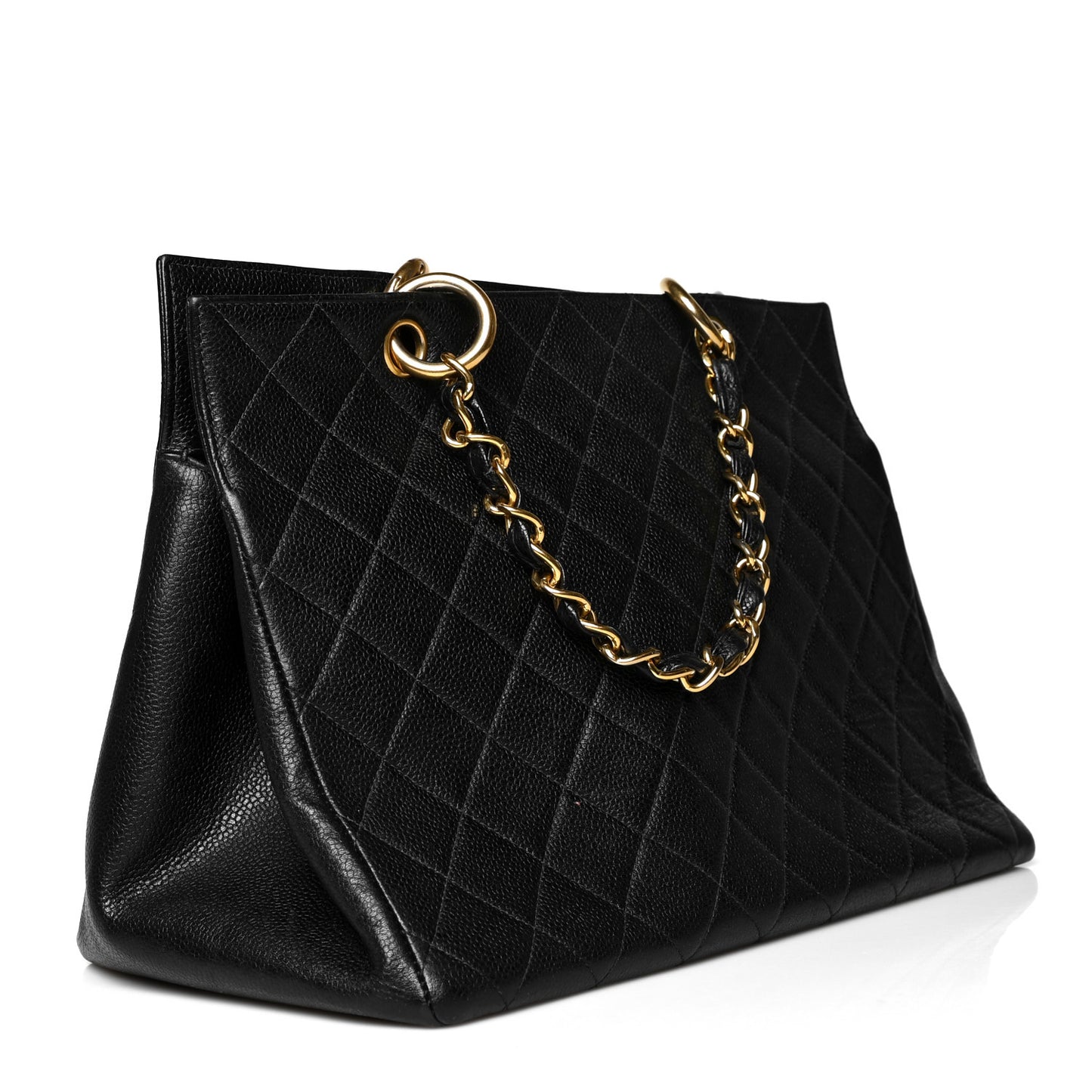 Caviar Quilted Grand Timeless Tote GTT Black