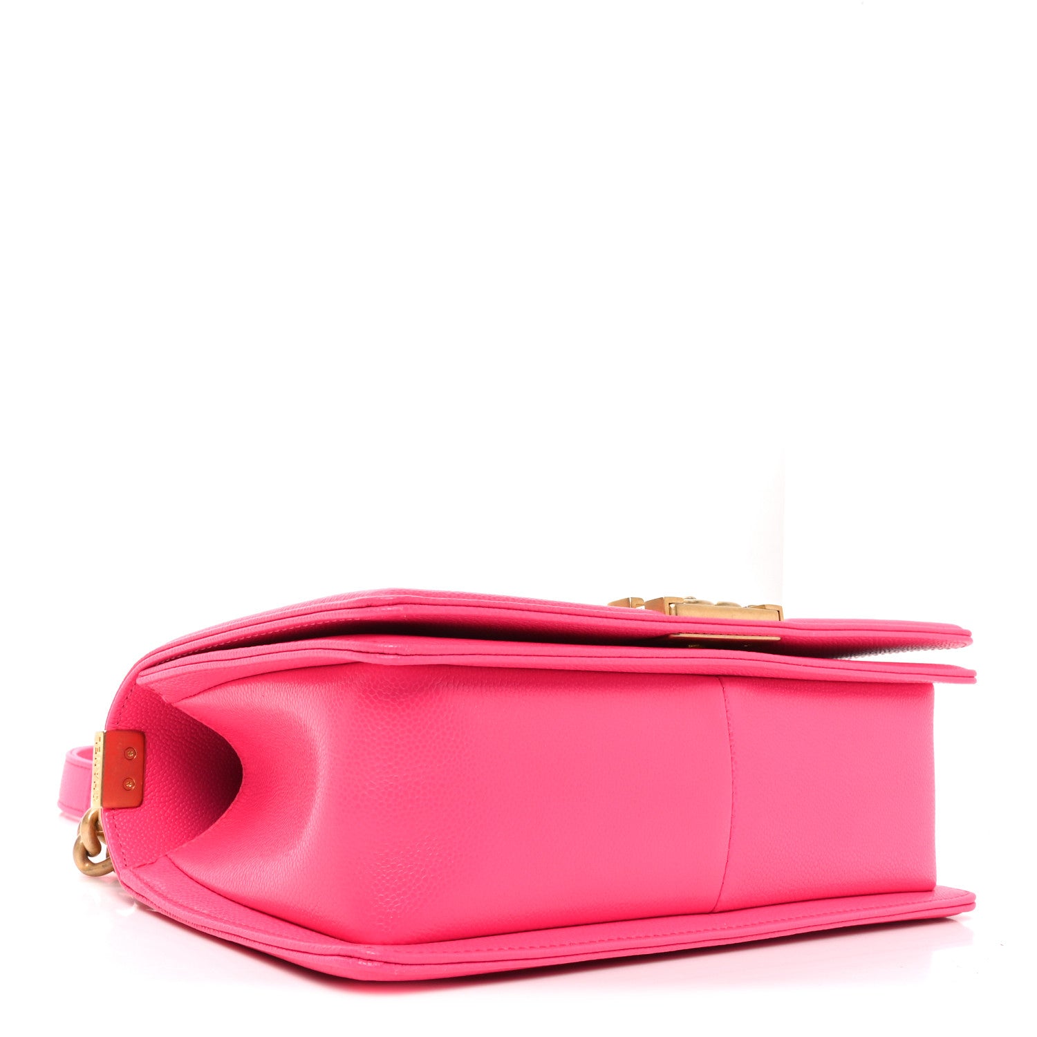 Chanel Caviar Chevron Quilted Medium Boy Flap Fuchsia 4 of 11