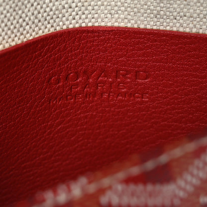 Goyard Goyardine Plumet Wallet Clutch Red 7 of 9